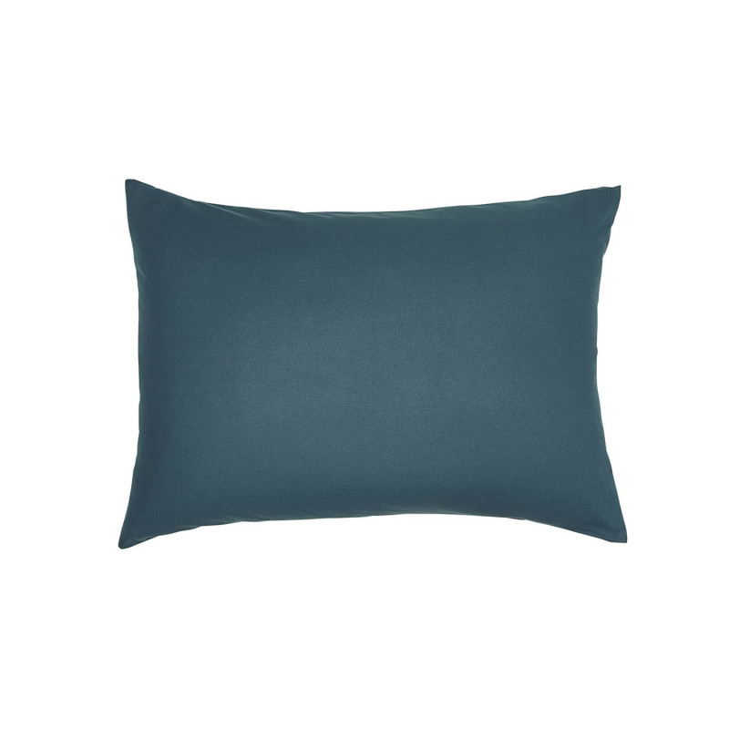 Taie d'oreiller rectangulaire - 100% coton BIO - 50 x 70 cm - Bleu paon