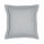 Taie d'oreiller carrée à volant plat - 100% coton BIO - 63 x 63 cm - Gris acier