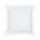 Taie d'oreiller carrée à volant plat - 100% coton BIO - 63 x 63 cm - Blanc craie