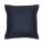 Taie d'oreiller carrée à volant plat - 100% coton BIO - 63 x 63 cm - Bleu navy
