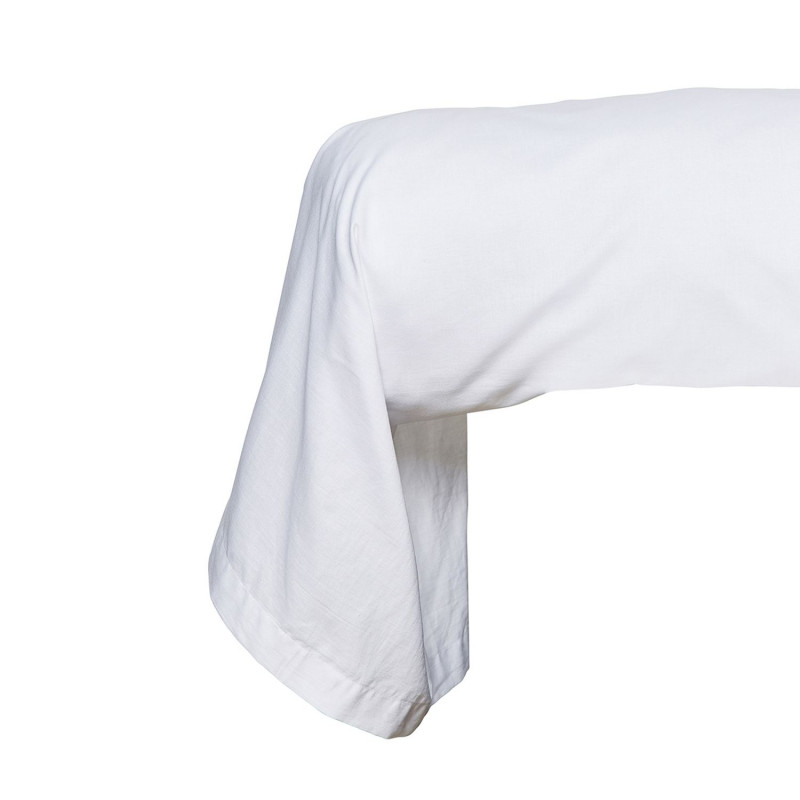Taie de traversin - 100% coton BIO - 45 x 185 cm - Blanc craie Taie de traversin - 100% coton BIO - 45 x 185 cm - Blanc craie
