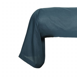 Taie de traversin - 100% coton BIO - 45 x 185 cm - Bleu paon