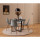 Lot de 4 chaises de salle à manger CLELIA - Gris clair