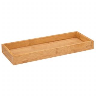 Organiseur de bureau avec plateau amovible en bambou BAVA - Noir