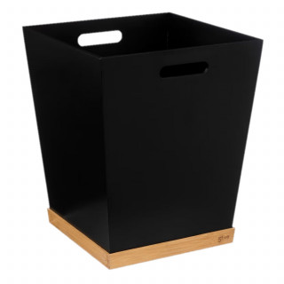 Corbeille de bureau en bambou BAVA - Noir