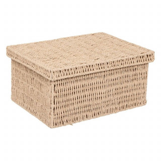 Ensemble de 2 boîtes à documents pour bureau KORD - Beige