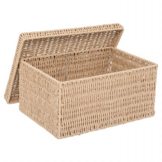 Ensemble de 2 boîtes à documents pour bureau KORD - Beige