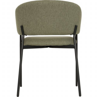 Lot de 2 fauteuils à diner en tissu SOLEA - Vert cèdre