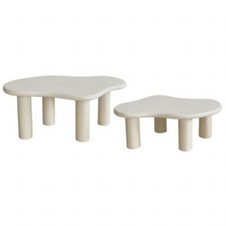 Ensemble de 2 tables gigognes OLAO - Ivoire