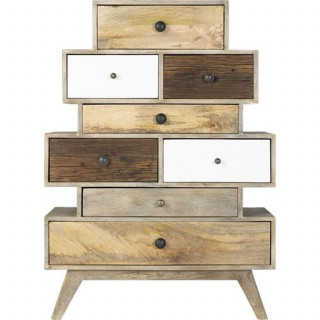 Commode 8 tiroirs en manguier KOVAL - Marron