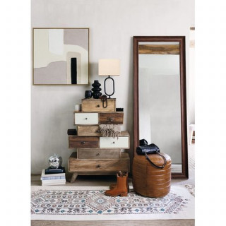 Commode 8 tiroirs en manguier KOVAL - Marron