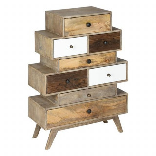 Commode 8 tiroirs en manguier KOVAL - Marron