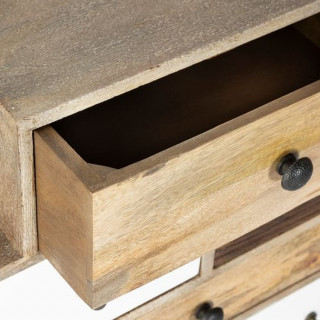 Commode 8 tiroirs en manguier KOVAL - Marron