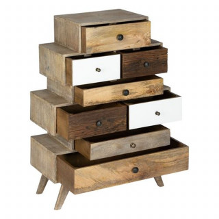 Commode 8 tiroirs en manguier KOVAL - Marron