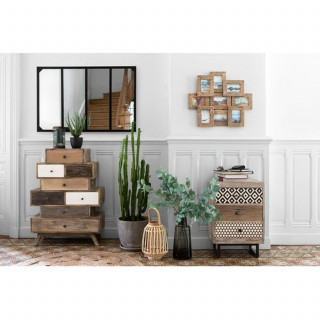 Commode 8 tiroirs en manguier KOVAL - Marron