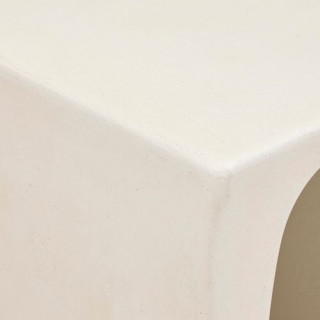 Meuble bas 4 niches forme organique CHESNI - Ivoire