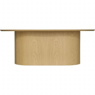 Table basse ovale en bois LEE - Beige