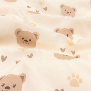 Parure de lit enfant motifs ours BILLIE - 48 fils/cm² - 140 x 200 cm