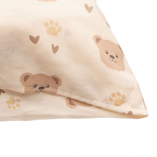 Parure de lit enfant motifs ours BILLIE - 48 fils/cm² - 140 x 200 cm