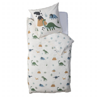 Parure de lit réversible enfant motifs dinosaures - 140 x 200 cm