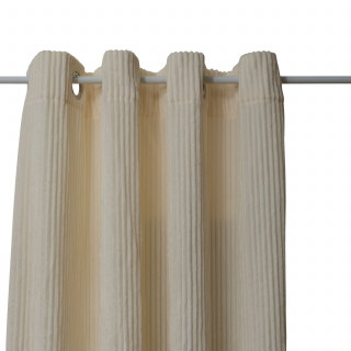 Rideau en velours côtelé flanelle ARUM - 140 x 260 cm - Ecru