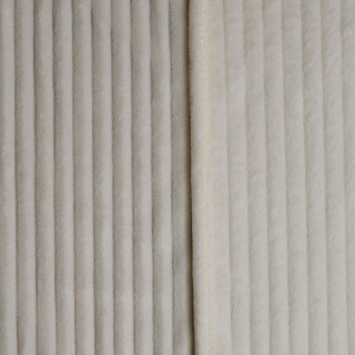 Rideau en velours côtelé flanelle ARUM - 140 x 260 cm - Ecru