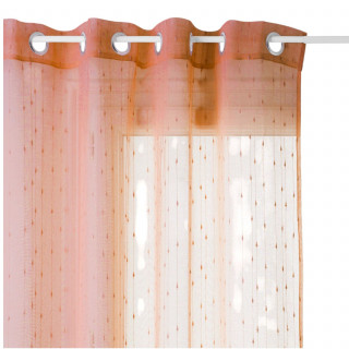 Voilage Anissa - 140 x 240 cm - Terracotta