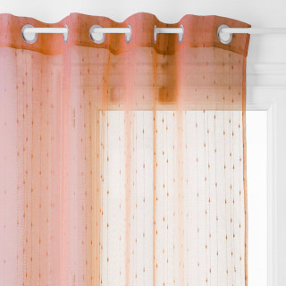 Voilage Anissa - 140 x 240 cm - Terracotta