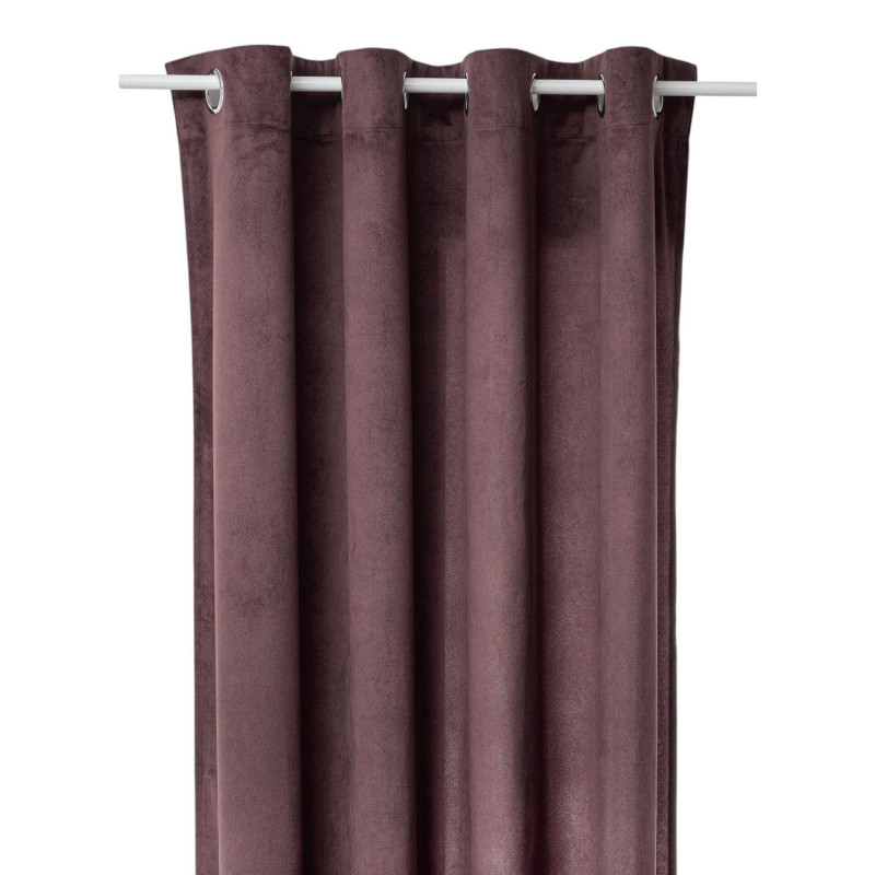 Rideau à œillets LILOU - 140 x 260 cm - Marron tonka