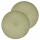 Lot de 2 sets de table tressés AFHIR - Diam. 38 cm - Vert Olive