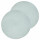 Lot de 2 sets de table tressés AFHIR - Diam. 38 cm - Céladon