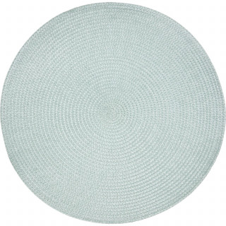 Lot de 6 sets de table tressés AFHIR - Diam. 38 cm - Céladon