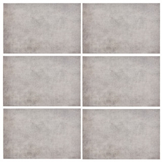 Lot de 6 sets de table effet béton AUTHENTIQUE - 45 x 30 cm