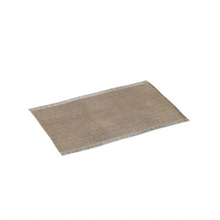 Lot de 6 sets de table à franges - 45 x 30 cm - Naturel