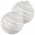 Lot de 2 sets de table boule de Noël - Diam 38 cm - Argent