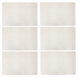Lot de 6 sets de table effet écailles MIRA - 49 x 33 cm - Crème
