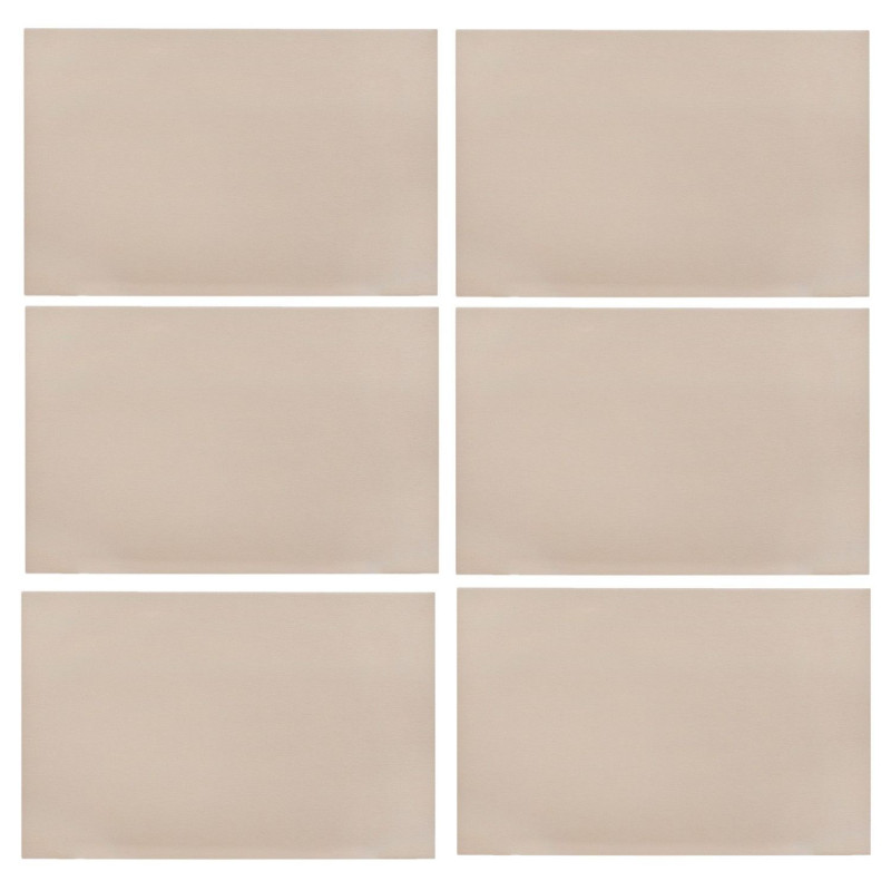 Lot de 6 sets de table MAX - 45 x 30 cm - Beige Lot de 6 sets de table MAX - 45 x 30 cm - Beige
