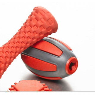 Ballon distributeur de croquettes - Noir et rouge