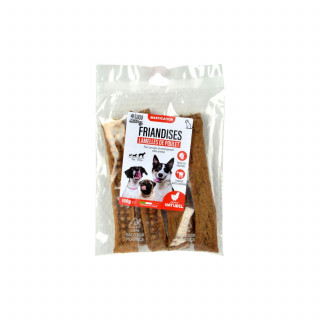 Lamelles de poulet pour chien - 100g