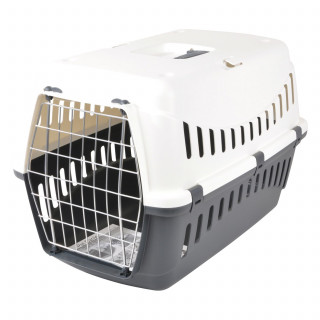 Cage de transport CHEESTER - Blanc et gris anthracite