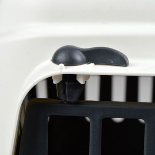 Cage de transport CHEESTER - Blanc et gris anthracite