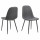Lot de 4 chaises de salle à manger CLELIA - Gris foncé