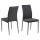 Lot de 4 chaises de salle à manger MIDENA - Gris foncé