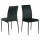 Lot de 4 chaises de salle à manger MIDENA - Vert foncé