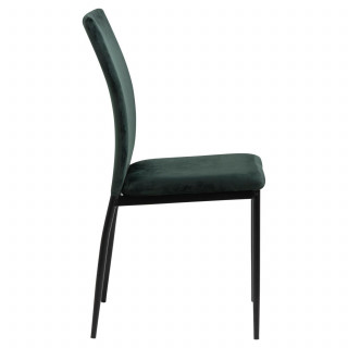 Lot de 4 chaises de salle à manger MIDENA - Vert foncé