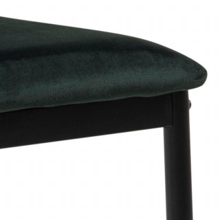 Lot de 4 chaises de salle à manger MIDENA - Vert foncé