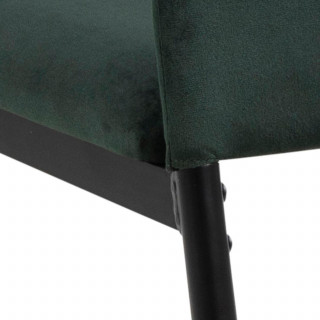 Lot de 4 chaises de salle à manger MIDENA - Vert foncé