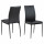 Lot de 4 chaises de salle à manger MIDENA - Noir