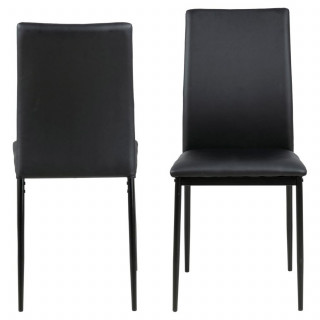 Lot de 4 chaises de salle à manger MIDENA - Noir