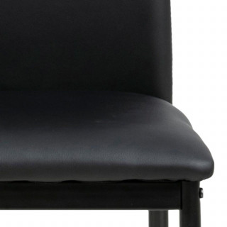 Lot de 4 chaises de salle à manger MIDENA - Noir